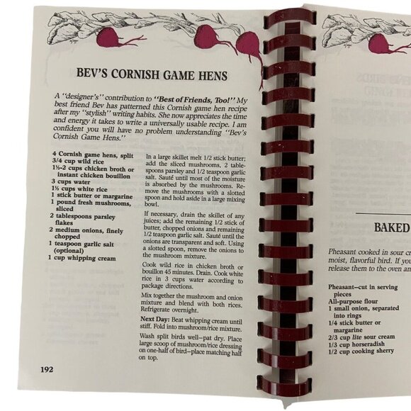 Best Of Friends Too Cookbook Vol 2 By Darlene Glantz Skees 1990 Spiral Bound - Picture 12 of 16